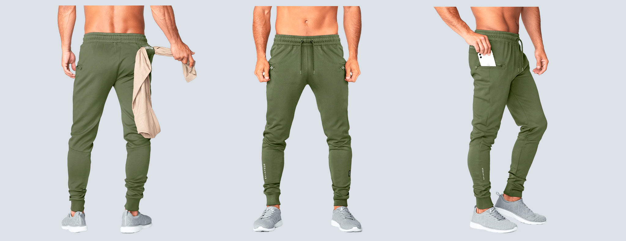 born-tough-momentum-military-green-running-jogger-pants