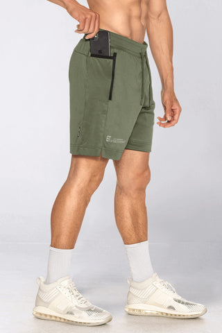 3800 . Momentum Regular-Fit Shorts - Military Green