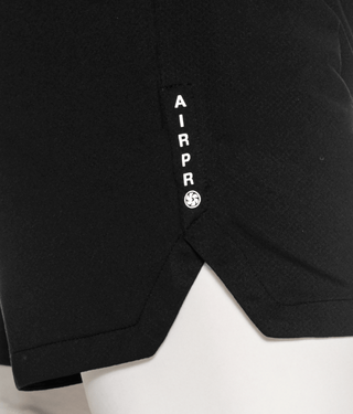 3700 . AirPro Regular-Fit Shorts - Black